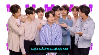 چالش سعی کن نخندی با بی تی اس با زیرنویس فارسی  .( The challenge of not laughing with BTS)