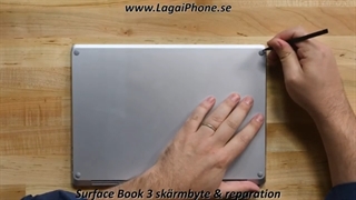 Microsoft Surface Book bärbar dator skärmbyte & reparation - آموزش تعمیرات ماکروسافت سرفیس بوک