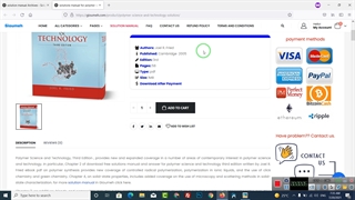 Solution Manual of Polymer Science and Technology 3rd edition by Joel R. Fried pdf – eBook