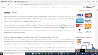 Solution Manual of Engineering Mechanics Statics Bedford 5th Anthony M. Bedford, Wallace Fowler pdf