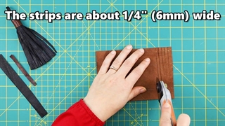 آموزش ساخت منگوله چرمی