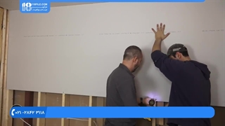 نصب پوشش کناف روی دیوار