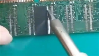 آموزش لحیم کاری آیسی www.kar-danesh.com soldering ic