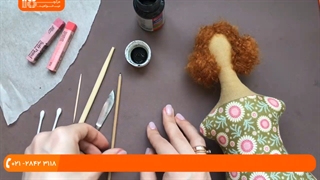 آموزش عروسک سازی-نحوه آرایش عروسک تیلدا