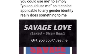 تغییر لیریک اهنگ savage love توسط بی تی اس