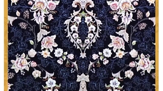 فرش 700 شانه گل برجسته طرح آیناز