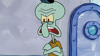 Squidward hates krabby patties