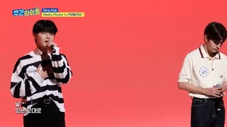 اجرای چان، سونگمین و آی‌ان در Weekly idol