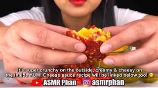 اسمرفود/خوردن توپک پنیری تند