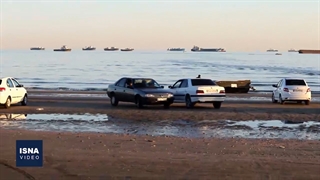 تفریح در ساحل کرونایی بندرعباس