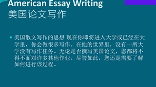 American essay writing