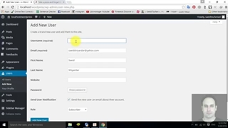 16- تعیین کاربر user در WordPress توسط سعید طوفانی