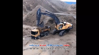 بیل مکانیکی کنترلی اسباب بازی و کامیون کنترلی