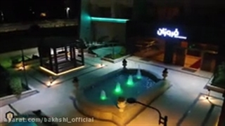 نمای باشکوه برج فروزان در شب