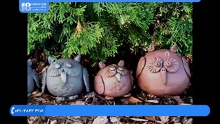 آموزش مجسمه سازی به کودکان-ساخت مجسمه- مجسمه جغد