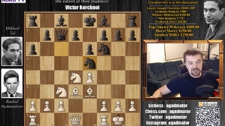 بازی خیره کننده نجمدینوف در برابر میخاییل تال