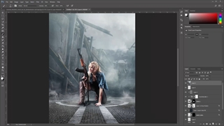 آموزش ترکیب عکس ( فتومونتاژ ) | آموزش ساخت پوستر حرفه ای در فتوشاپ - ویدیو 38