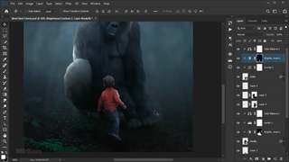 آموزش ترکیب عکس ( فتومونتاژ ) | آموزش ساخت پوستر حرفه ای در فتوشاپ - ویدیو 54