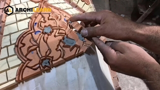 کاشی معرق و پیاده سازی طرح سنتی | گروه معماری سنتی آرچی لرن | قسمت دوم | 2021