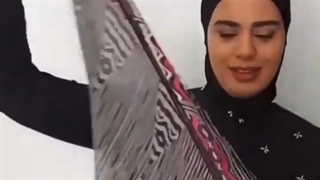 بستن شال به صورت کراواتی