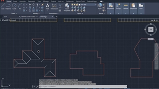 ترسیم سقف شیبدار در اتوکد 3