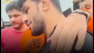 هوادار اردبیلی که برای استقبال از حسن یزدانی خود را به جویبار رساند