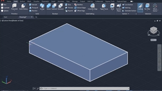 chamfer edge در اتوکد