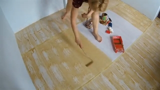 رنگ آمیزی کف تخته سه لا