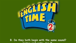 English Time 2 Run 3 Phonics Time B