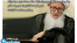 وحدت ایدئولوژیک نه.آیت الله وحیدخراسانی