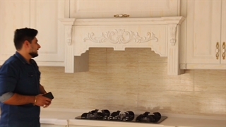 کابینت طرح چوب برای آشپزخانه کوچک