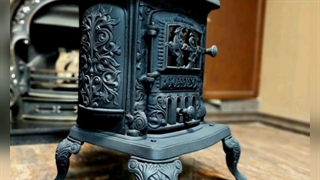 بخاری گازی هیزمی تمام چدن