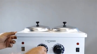 دستگاه وکس دو قابلمه فلزی نوباراکس