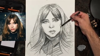 ✅ آموزش طراحی گام به گام چهره یک دختر با مداد