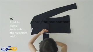 تاکردن تیشرت بصورت اصولی