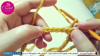 آموزش بافت پانچو - آموزش بافت ژاکت - بافت پانچو یقه اسکی