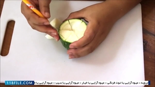 آموزش سفره آرایی - اموزش سفره ارایی رایگان - میوه آرایی با خیارو گوجه