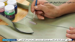 آموزش نقاشی روی پارچه-کارگاه آموزشی نقاشی روی پارچه-نقاشی روی کیف (طرح گل)