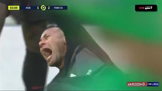 مصدومیت بسیار شدید نیمار مقابل سنت آتین