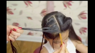 آموزش ساده و زیباترین مدل مو بچه گانه دختر- مومیس مرجع و مشاور مو