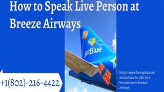 How To Talk To a Live Person in Breeze Airways?