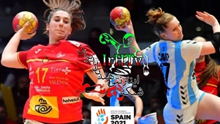 دیدار تیم های ملی هندبال اسپانیا و آرژانتین درمسابقات هندبال قهرمانی جهان ۲۰۲۱