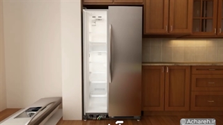 نحوه باز کردن درب یخچال ساید بای ساید | آچاره