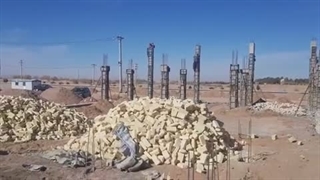 ساخت ساز جایگاه عرضه سوخت شرکت سنگین خودرو شهر رانان یزد