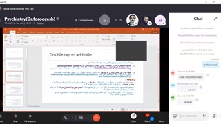 ravan pezeshki dr.foroozesh jalase 1