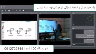جلسه نهم هوش و استعداد تحلیلی  تیزهوشان نهم-آموزشگاه مجازی 100 تمام