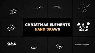 پروژه فاینال کات پرو افکت کارتونی کریسمس Christmas Elements