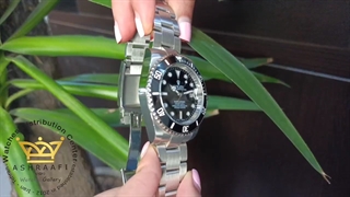 ساعت رولکس سابمارینر تمام سیلور صفحه مشکی Rolex Submariner B2