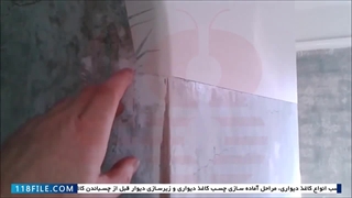 آموزش نصب کاغذ دیواری های گل دار - آموزش اجرای کاغذ دیواری - کاغذ دیواری ساده