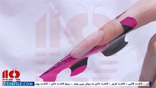 دیزاین ناخن-(کار با پودر گلسازی ناخن)